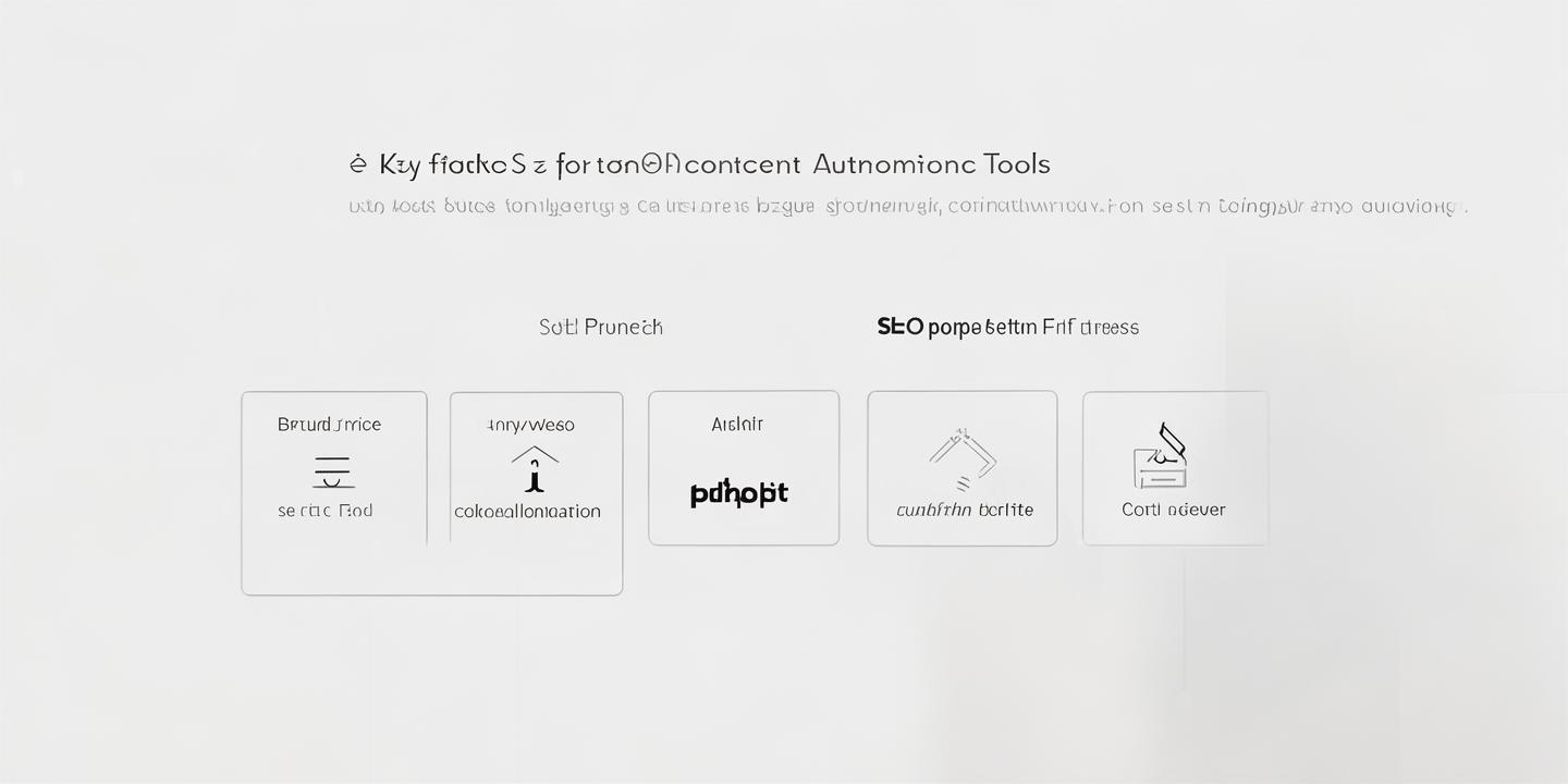 Image/Design Concept:
Title:
“Key Features of Top Content Automation Tools”

Visual Layout:
Background:

Use a solid, light color (e.g., white, beige, or pale grey) for a clean and professional look.
Central Icons:
Represent the key features with simple, recognizable icons arranged in a grid or circle:

Brand Voice Adaptation: A speech bubble or pen icon.
SEO Optimization: A magnifying glass with a graph or upward arrow.
Performance Analytics: A bar chart or pie chart icon.
Scalable Output: A growing stack of documents or an upward trend arrow.
Team Collaboration: Two or three people icons or a connected dots network.
Scheduling and Timing: A clock or calendar icon.
Cost Effectiveness: A dollar sign or coin stack icon.
Simple Headings or Labels:
Place brief headings under each icon to make them self-explanatory, such as:

“Brand Voice”
“SEO Optimization”
“Analytics”
“Scalability”
“Collaboration”
“Scheduling”
“Cost Efficiency”
Footer Text (Optional):
Add a short phrase at the bottom, like:
“Find tools that match your workflow and maximize results.”

 created by AI