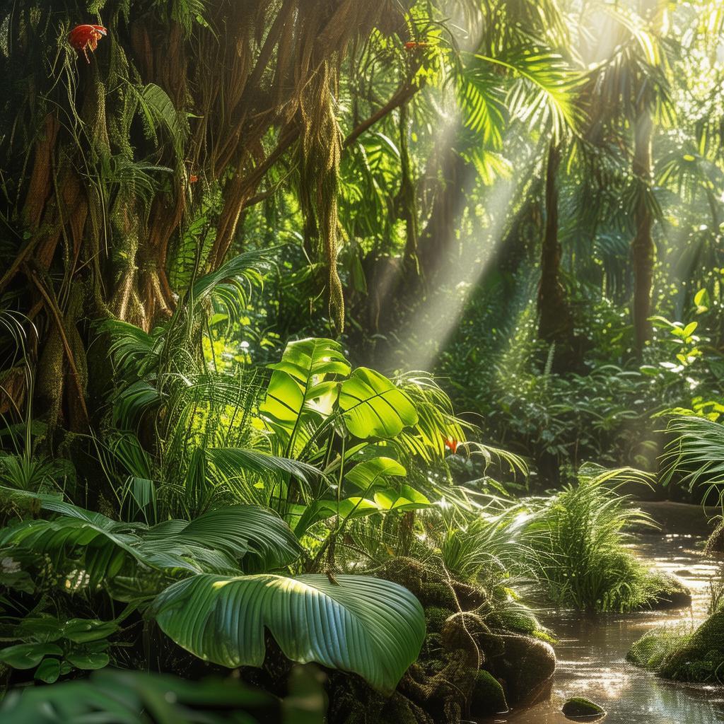 home decor catalog cover, inspired in Amazonian forest created by AI
