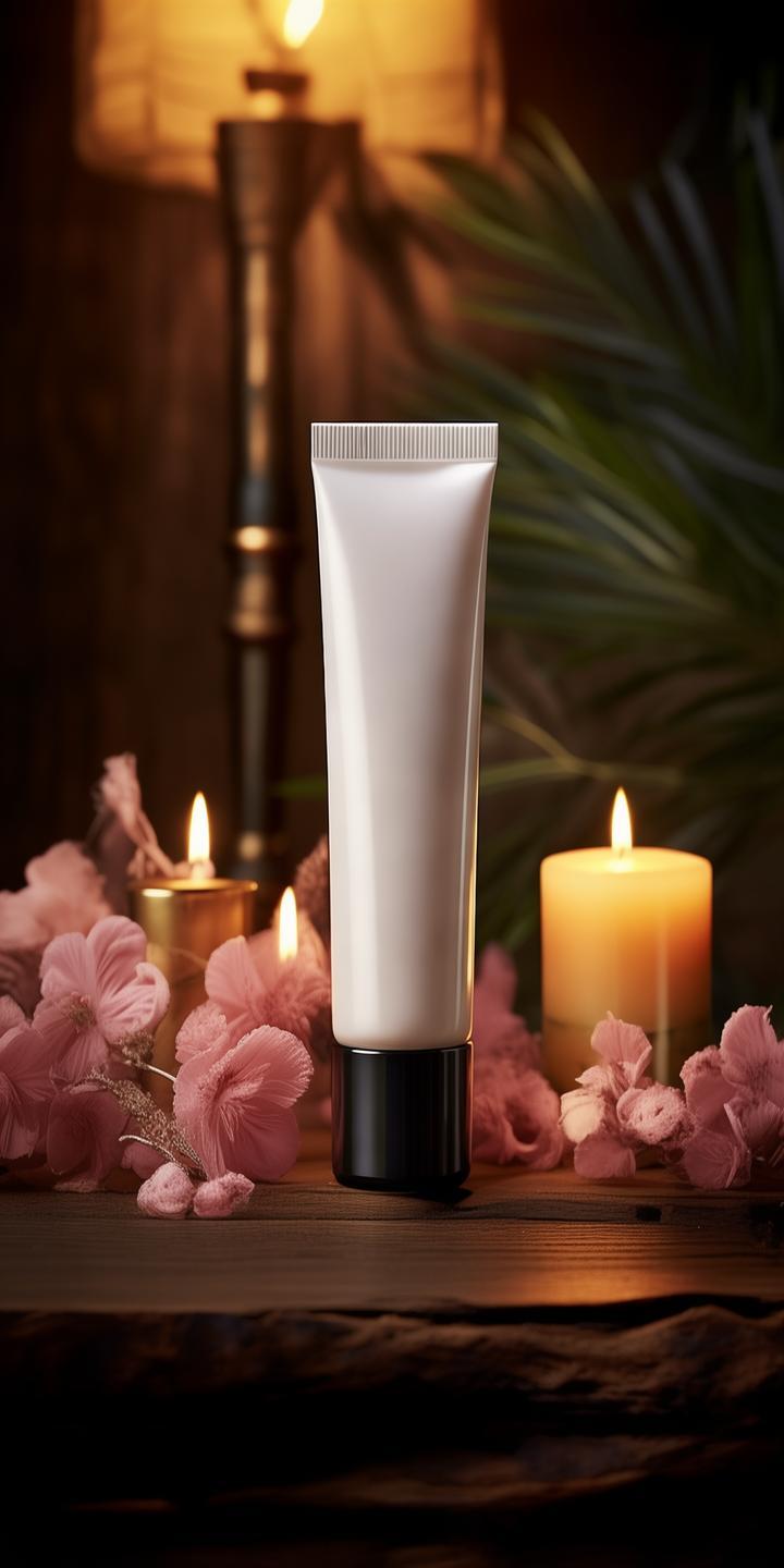 Crea una tubo de crema blanco created by AI