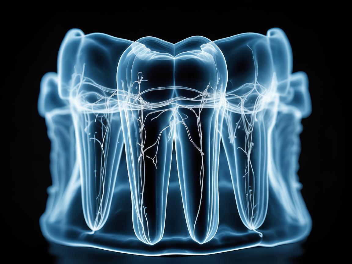 Show the root canals of the tooth. created by AI