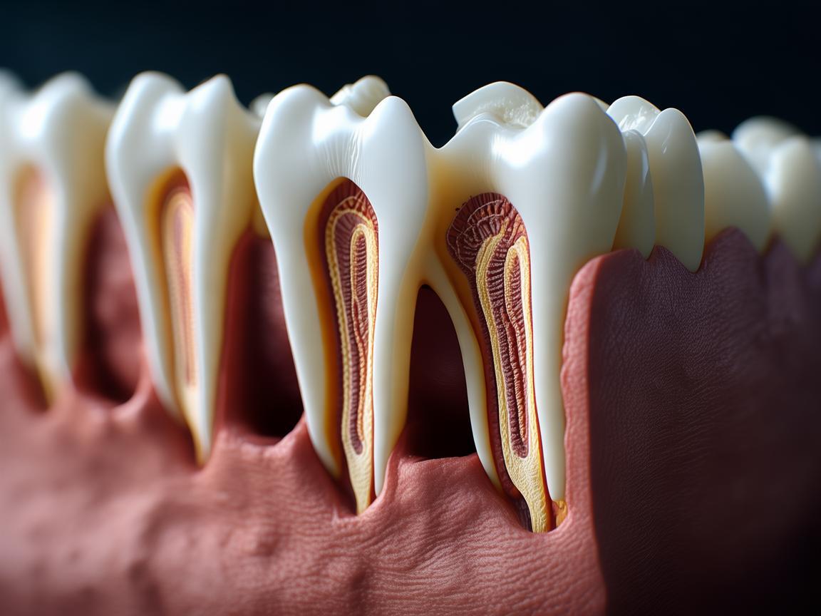 Show the root canals of the tooth. created by AI