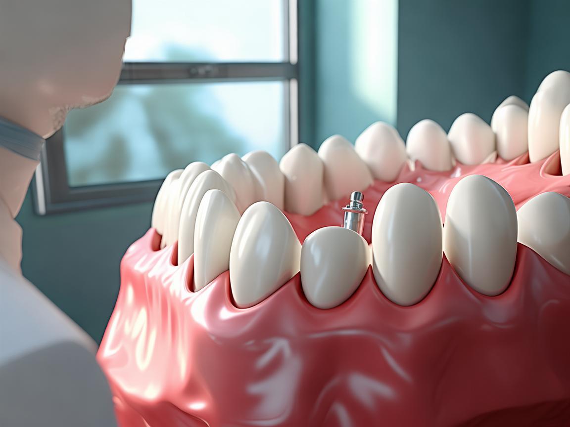 Show me the tooth where a dentist is doing a root canal. created by AI