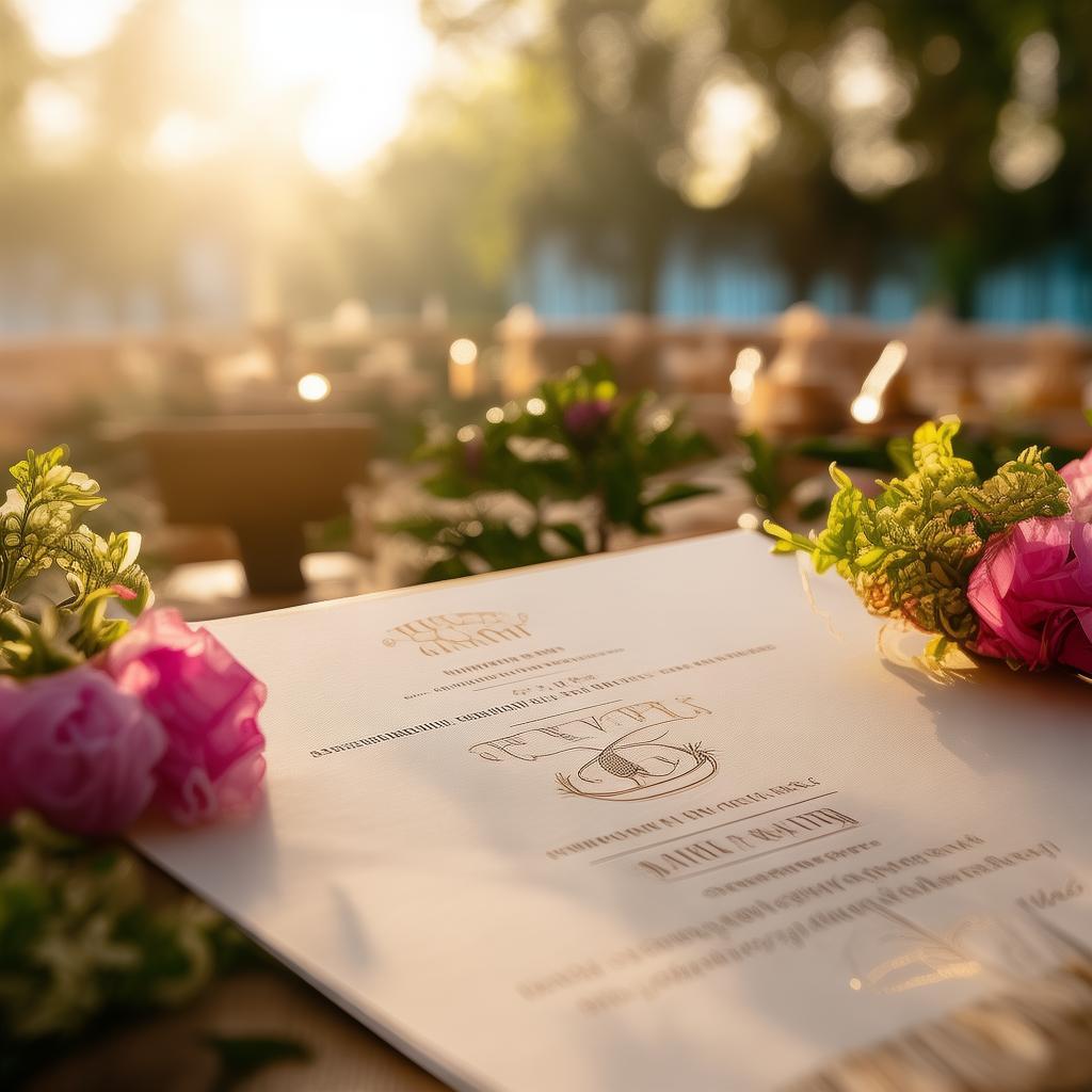 Please make a wedding invitation for me with below details
Wednesday, , 2025 16 April
Ghurchari..................................2.00 p.m.
Departure of Barat.....................3.00 p.m.
Venue: UV Club
Meerut By-pass Road,
NH-58, Meerut
Smt. Madhu Saini
(W/o Late Sh. Balwant Singh Saini)
solicits your gracious presence & blessings on the
auspicious occasion of the Wedding Ceremony of her grandson
Shantanu (Sunny)
(S/o Smt. Himanshi & Sh. Baljit Saini)
with
Gunjan (Sangeeta)
(D/o Smt. Babita Devi & Sh. Sukhpal Saini, Meerut)
as per the programme created by AI