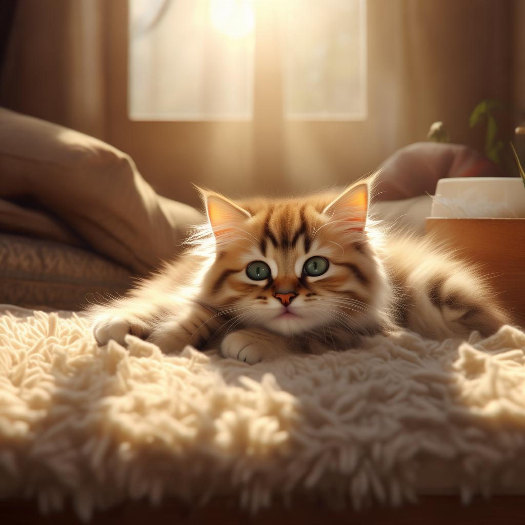 sweet cat created by AI