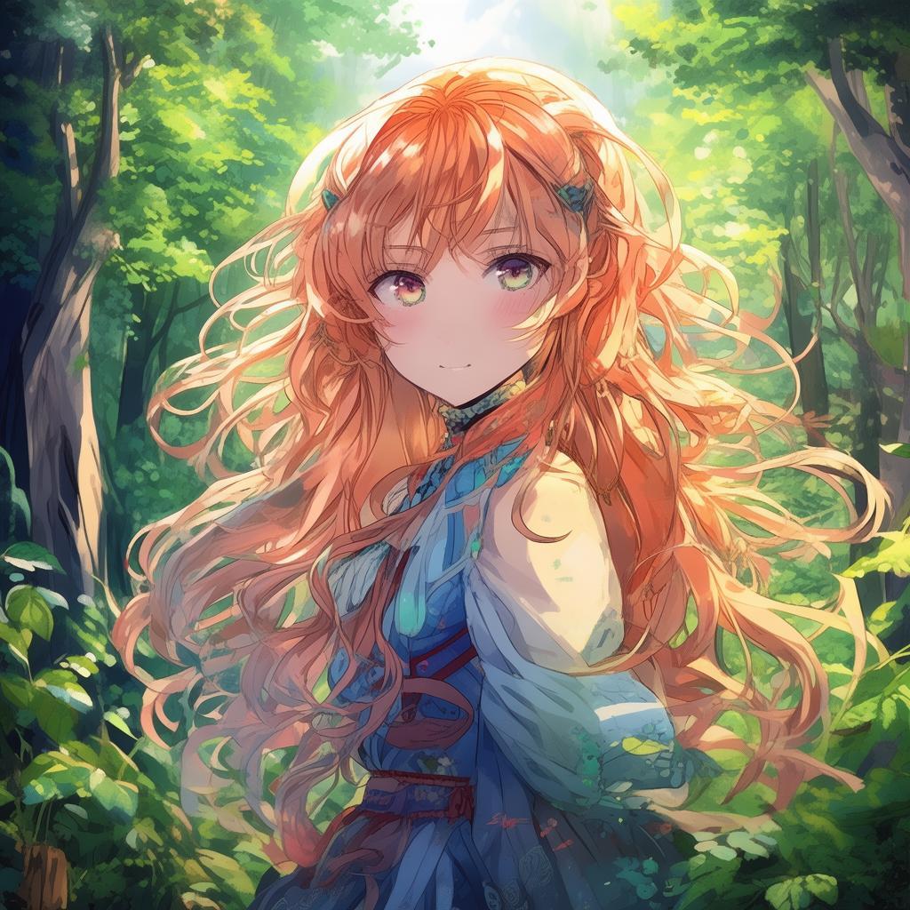 a girl in the Ghibli style created by AI