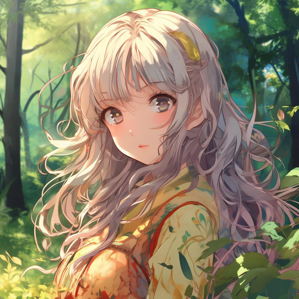 a girl in the Ghibli style created by AI