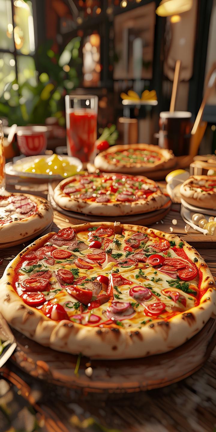 A pizza web site  created by AI