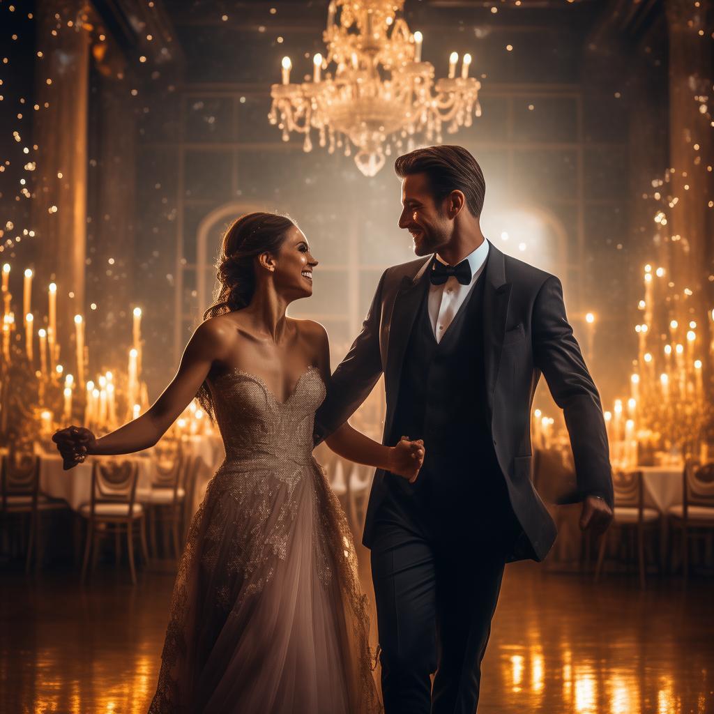 a couple dancing 

 created by AI