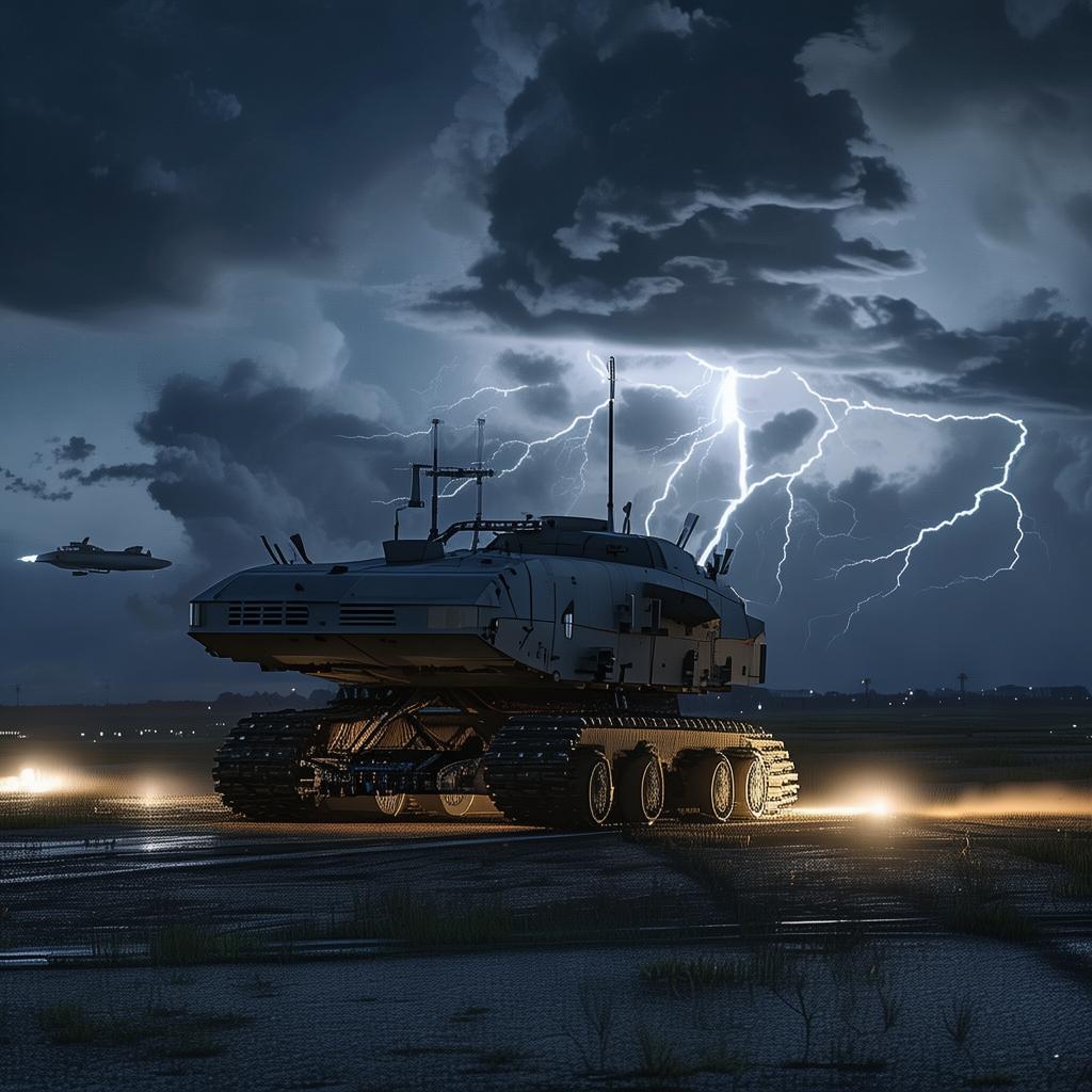 autonomous crawler air defence system created by AI