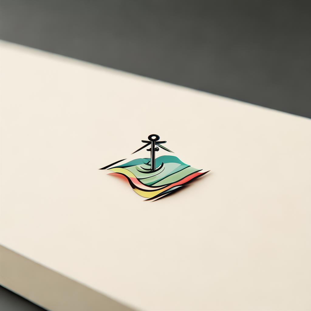 logo for airline called Vela Air. up market, european airline that is branded on sophisticated but simple luxury. the logo should have nautical elements, use greens, blues, a red and a yellow - sort of pastel but still vibrant. the logo should be premium and flow nicely. it should be on a slightly beige/off white background created by AI
