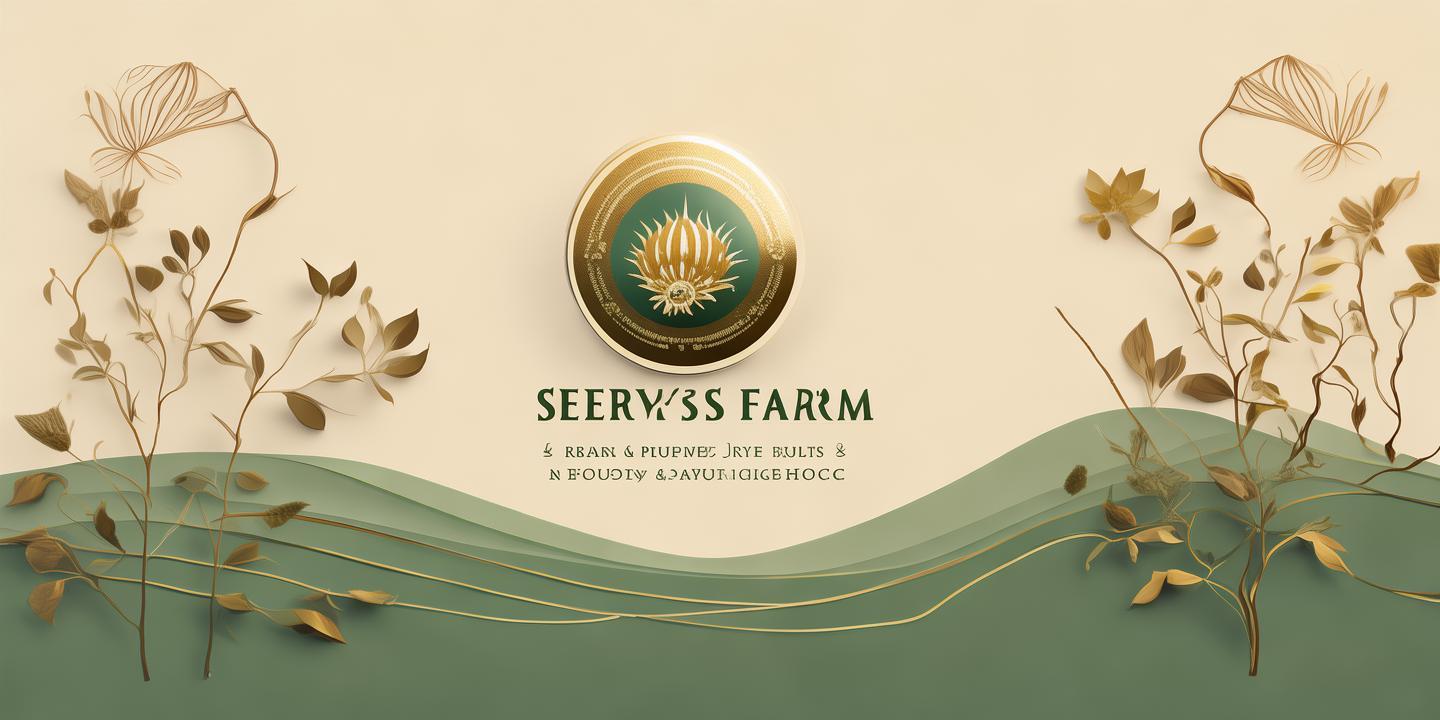 "Design a horizontal packaging label for a brand called ‘SEERVI’S FARM’, keeping the layout similar to traditional pouch packaging with left, center, and right panels. Give it a modern, nature-inspired look. Use a premium matte background blending warm beige with soft sage green gradients. Replace the circular window in the center with an organic leaf-shaped transparent cutout. The center section should prominently display the brand name ‘SEERVI’S FARM’ in a bold, elegant serif font, with the subtitle ‘Grains, Pulses & Dry Fruits’ below it. Above the brand name, place a minimal golden emblem combining a rising sun, a leaf, and a water droplet. Add subtle botanical line art branches sweeping across the top corners for natural elegance. In the left section, list available products (Grains, Sabut Masala, Dry Fruits, Dals), space for FSSAI certification, and a clean, boxed table for M.R.P., PKD, Use By, and Batch No. The right section should contain minimalist icon-based storage instructions (cool, dry place; airtight after opening), consumer care contact info, and manufacturing details: ‘Mataji Enterprises, Kesarpura, Ajmer Road, Sanganer, Jaipur’. At the bottom, replace the grass with a soft wave of botanical or abstract nature shapes in sage green and terracotta. Use a soft earthy color palette: ivory, sage green, soft brown, and hints of gold. Overall, the design should look modern, clean, natural, and premium — a fresh upgrade for a traditional Indian organic brand."
created by AI