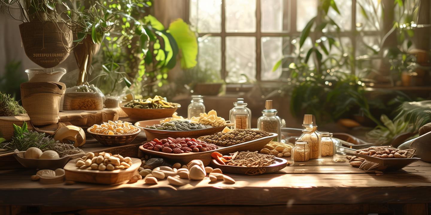 Create a design for a company , SEERVI’S FARM , Organic Superfoods & Wellness Blends , keep nuts and dry fruits in it 
 created by AI
