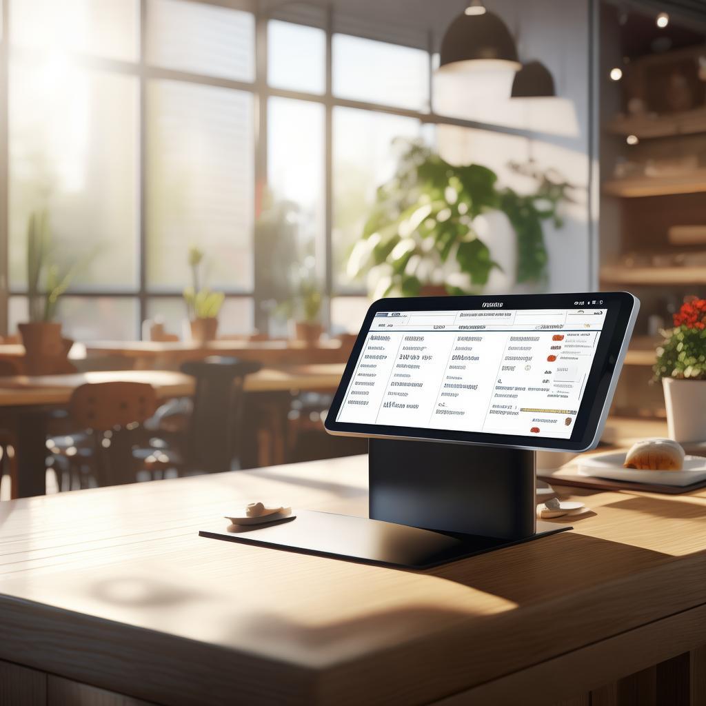 I need a mordern point of sale software
layout for restaurent and retail,
created by AI