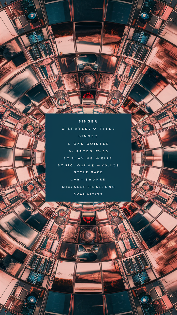 1. Background: An image with a high blur glass effect, sourced from the centered image below.
2. Centered Image: A picture related to the song, displayed in the center.
3. Song Title: Displayed in the center.
4. Singer: Displayed in the center.
5. Song Style: Displayed in the center.
6. Lyrics: Displayed in the center.
7. Music Visualization: A visually appealing waveform. created by AI