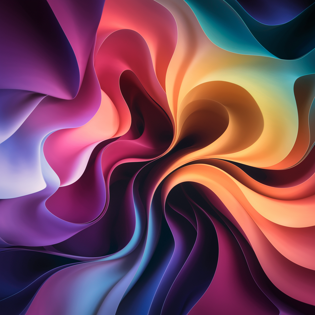 生成流体渐变背景图 created by AI