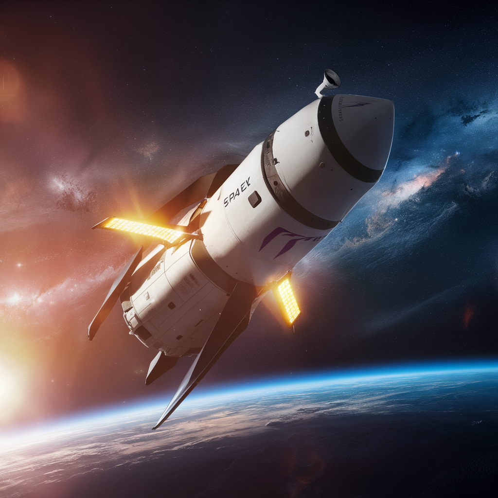 SpaceX dragon spacecraft created by AI