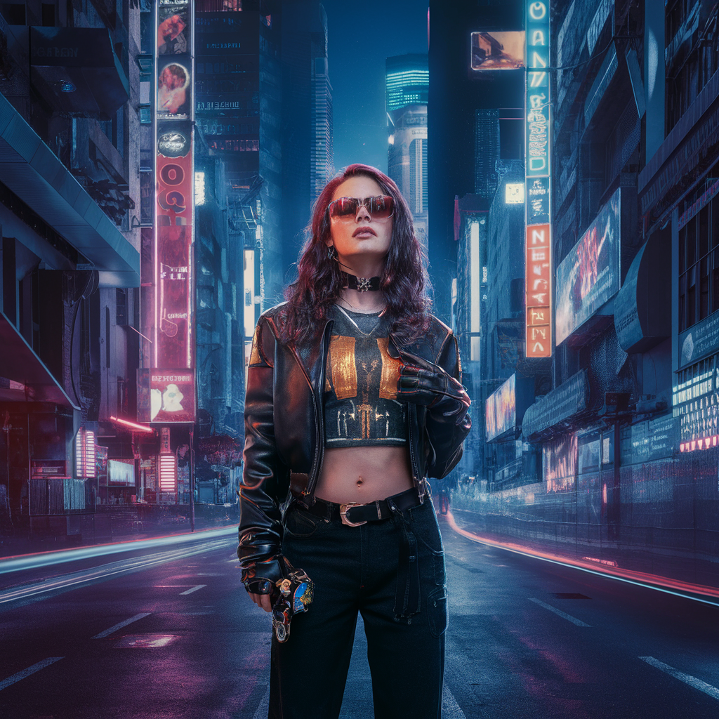 Design a music video shot list with a cyberpunk theme for the song "Love and Fire." created by AI